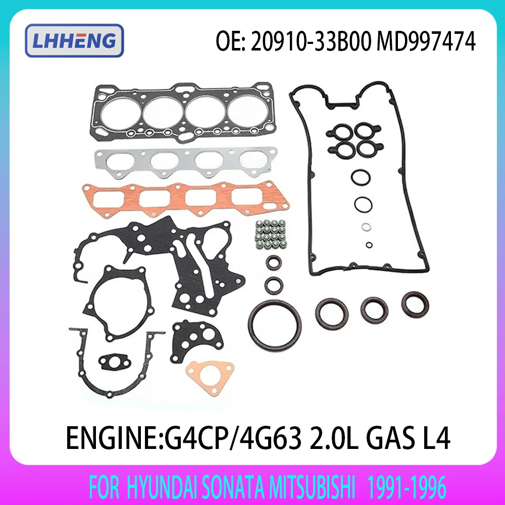 ENGINE CYLINDER HAED GASKET SET for HYUNDAI SONATA MITSUBISHI 2.0L GAS 2.0 L T L4 1991-1996 G4CP 4G63 20910-33B00 MD997474
ENGINE CYLINDER HAED GASKET SET for HYUNDAI SONATA MITSUBISHI 2.0L GAS 2.0 L T L4 1991-1996 G4CP 4G63 20910-33B00 MD997474