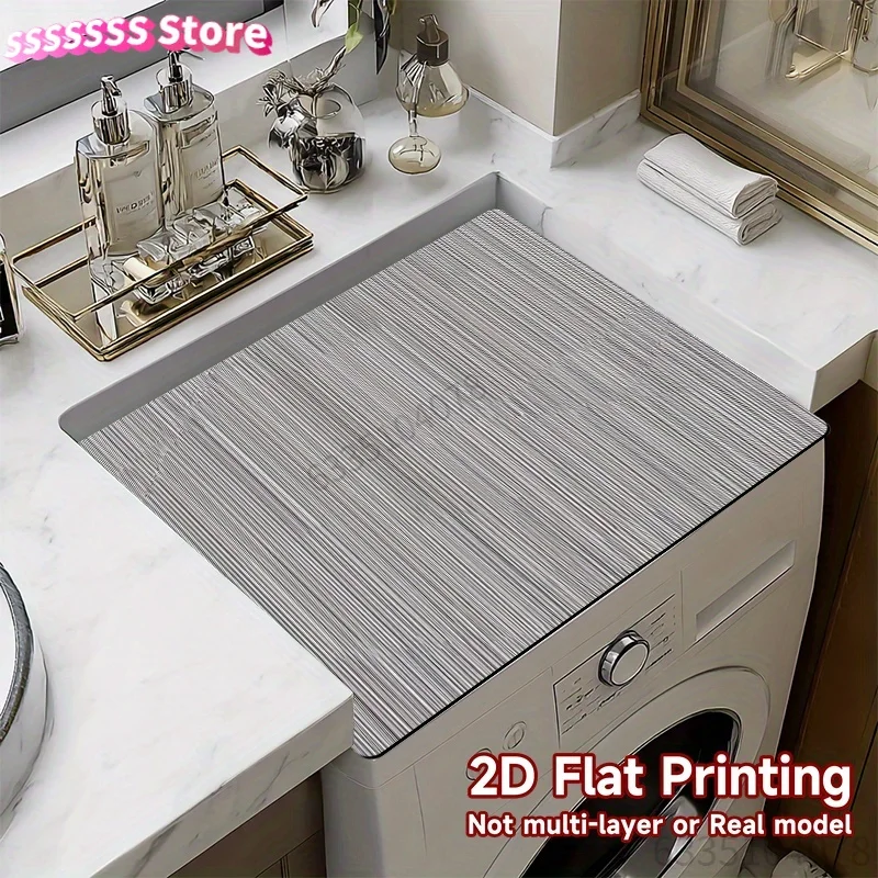 2D Flat Printing, Washing Machine Top Protective Cover Mat Grey Geometric Pattern, Perfect for |Polyester,Decorative and Functio
2D Flat Printing, Washing Machine Top Protective Cover Mat Grey Geometric Pattern, Perfect for |Polyester,Decorative and Functio