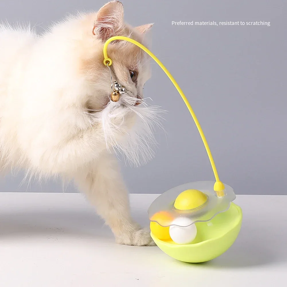 Интерактивная тизерка для кошек на 360° ° Развлечение с кошачьей мятой и перьями, играющий кошка, катающийся тизер, баланс, палочка с перьями, забавный тизер для кошек 
Интерактивная тизерка для кошек на 360° ° Развлечение с кошачьей мятой и перьями, играющий кошка, катающийся тизер, баланс, палочка с перьями, забавный тизер для кошек