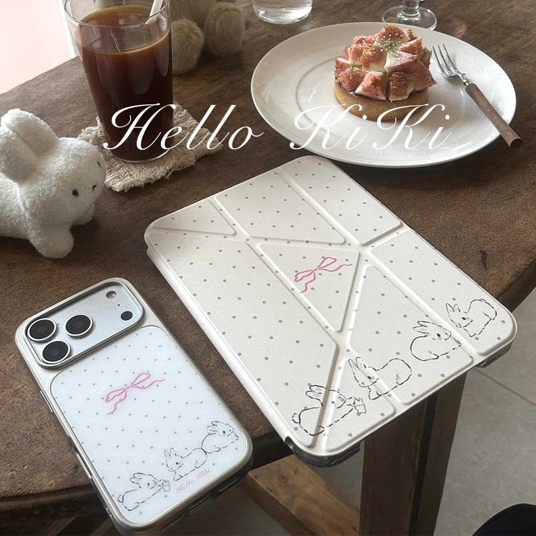 Dots Bunny Bow Tablet Case For iPad Pro 11 12.9 13 8.3 M2 M4 M5 9.7 10.2 5/6th 7/8/9 10th 11th Mini 6 7 Air 4 5 6 Stand Cover
Dots Bunny Bow Tablet Case For iPad Pro 11 12.9 13 8.3 M2 M4 M5 9.7 10.2 5/6th 7/8/9 10th 11th Mini 6 7 Air 4 5 6 Stand Cover