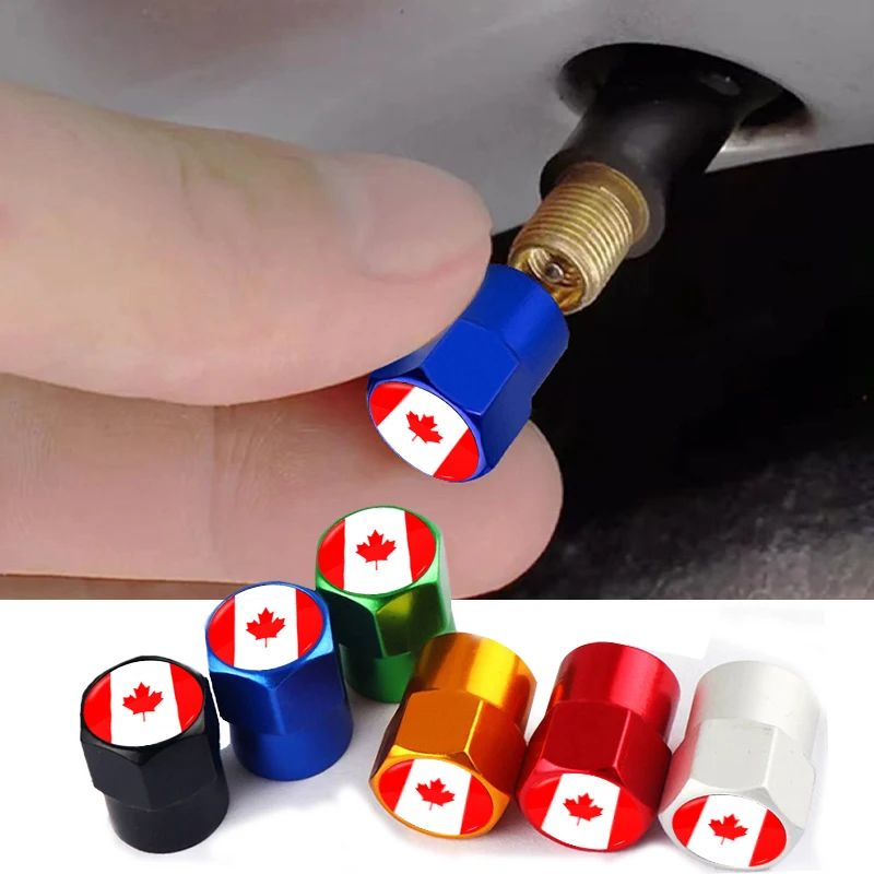 4pcs Car Wheel Valve Caps Canada Flag Stickers Logo 30 countries Styling Metal Stem Cover Auto Parts Motorcycle Accessories
4pcs Car Wheel Valve Caps Canada Flag Stickers Logo 30 countries Styling Metal Stem Cover Auto Parts Motorcycle Accessories