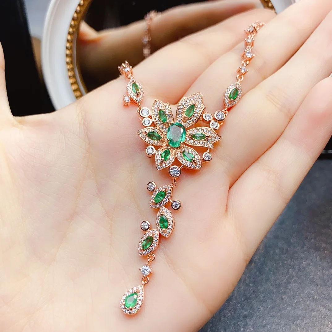 Ожерелье из натурального изумруда 5*7 мм, кулон из стерлингового серебра 925 пробы с ярким драгоценным камнем, элегантные зеленые украшения для женщин и подарков
Ожерелье из натурального изумруда 5*7 мм, кулон из стерлингового серебра 925 пробы с ярким драгоценным камнем, элегантные зеленые украшения для женщин и подарков