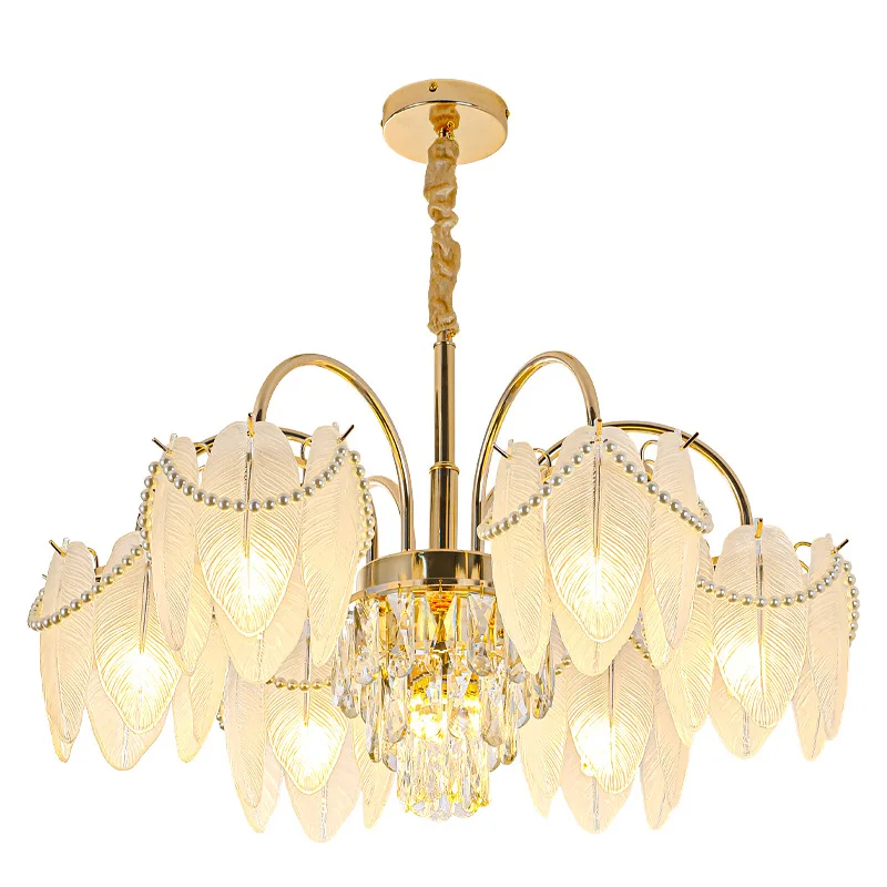 French cream wind chandelier, living room, light luxury crystal master bedroom lamp
French cream wind chandelier, living room, light luxury crystal master bedroom lamp