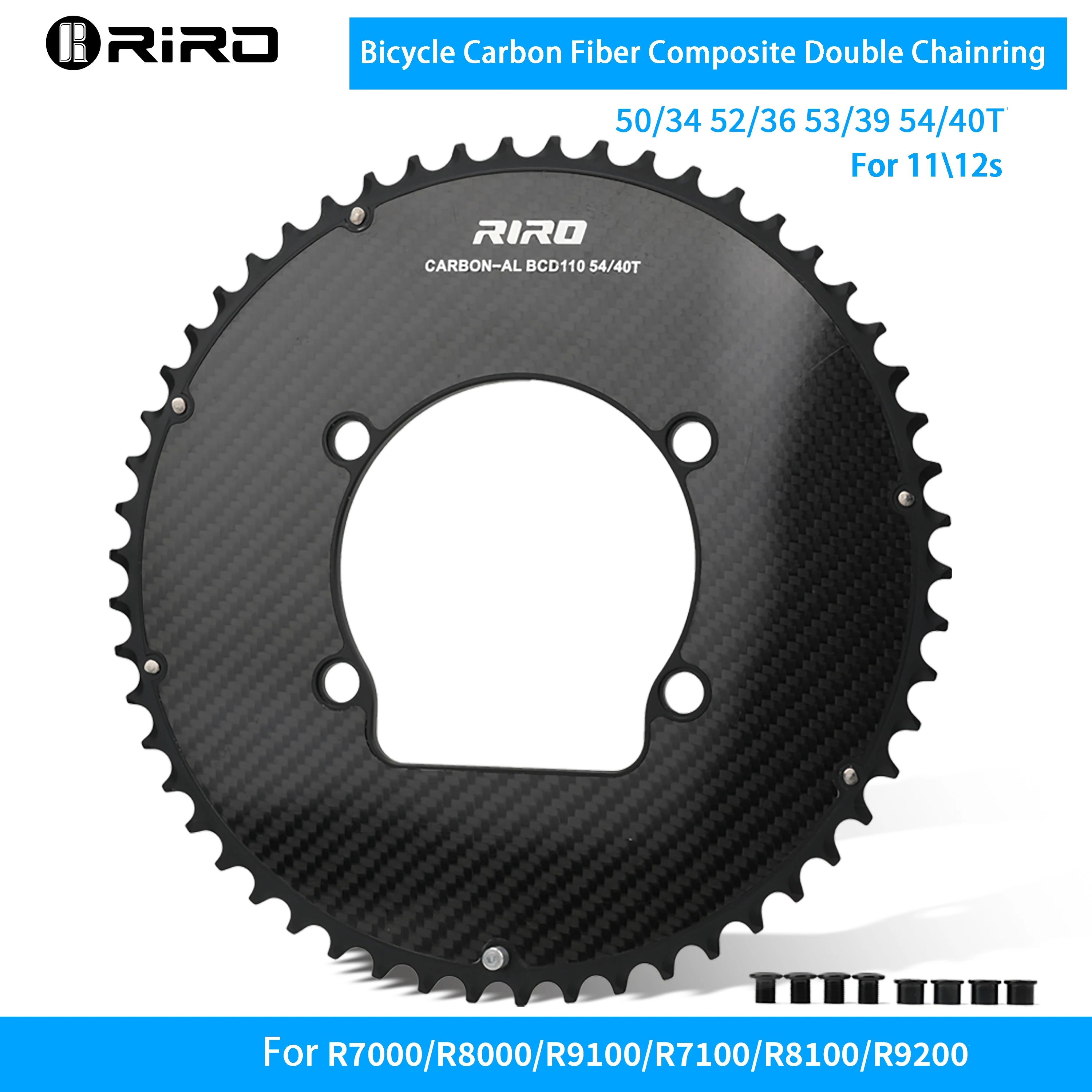 RIRO 110BCD 46-58T 50-34/52-36/53-39/54-40T Road Bike Ultra-light Carbon Fiber Disc Semi-enclosed Single Disc/Double Disc
RIRO 110BCD 46-58T 50-34/52-36/53-39/54-40T Road Bike Ultra-light Carbon Fiber Disc Semi-enclosed Single Disc/Double Disc
