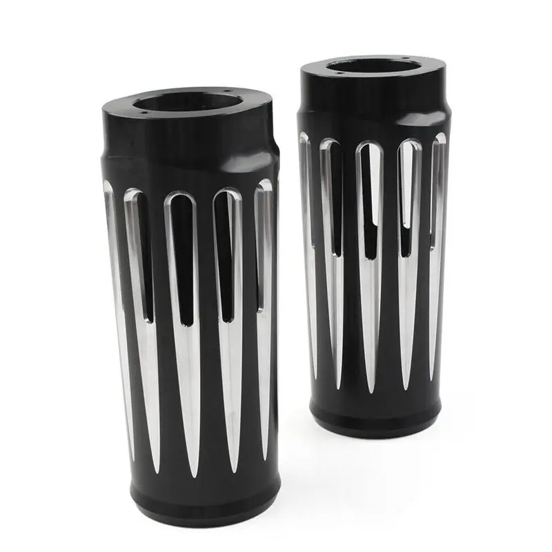 Well 1Pair CNC Front Fork Boots Cover Cowbells Absorber For Touring FLHR 1984-2013 Extend Deep Fork Slider Cow Bells
Well 1Pair CNC Front Fork Boots Cover Cowbells Absorber For Touring FLHR 1984-2013 Extend Deep Fork Slider Cow Bells