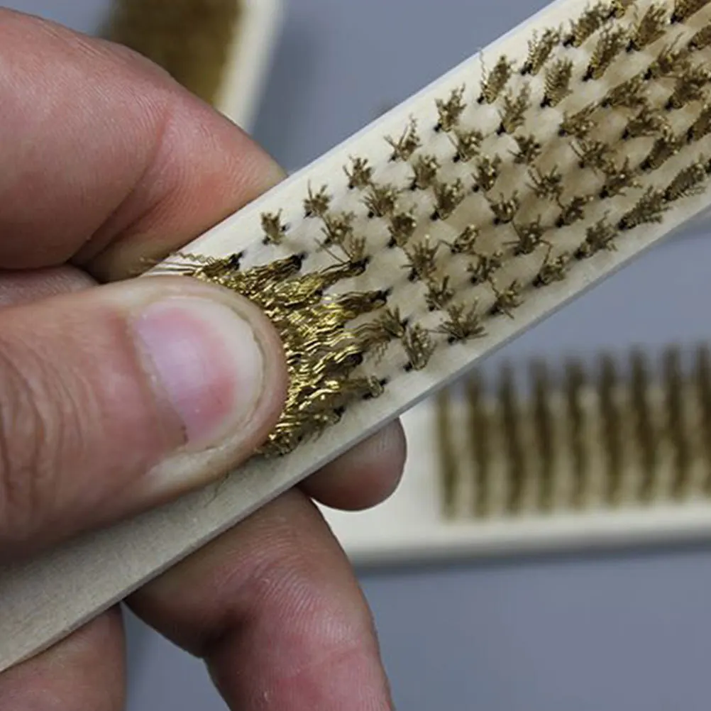 4Pcs Copper Wire Brush Steel Bristle Brush Portable Tough Scrubbing with Wooden Handle for Home Kitchen Cleaning Tools Household
4Pcs Copper Wire Brush Steel Bristle Brush Portable Tough Scrubbing with Wooden Handle for Home Kitchen Cleaning Tools Household