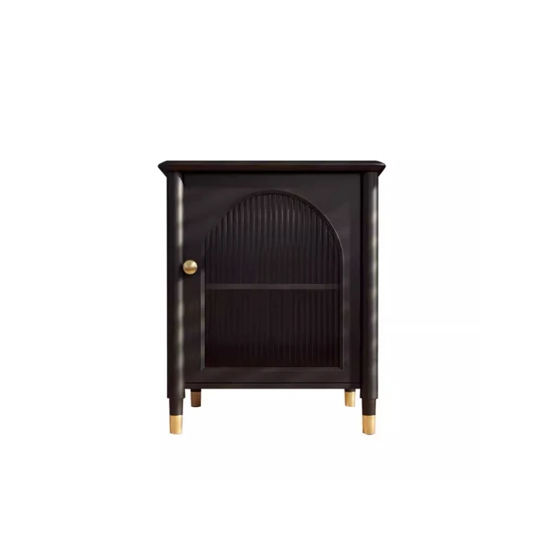 French American style rural retro solid wood bedside table designer art modern minimalist bedroom black bedside table furniture
French American style rural retro solid wood bedside table designer art modern minimalist bedroom black bedside table furniture