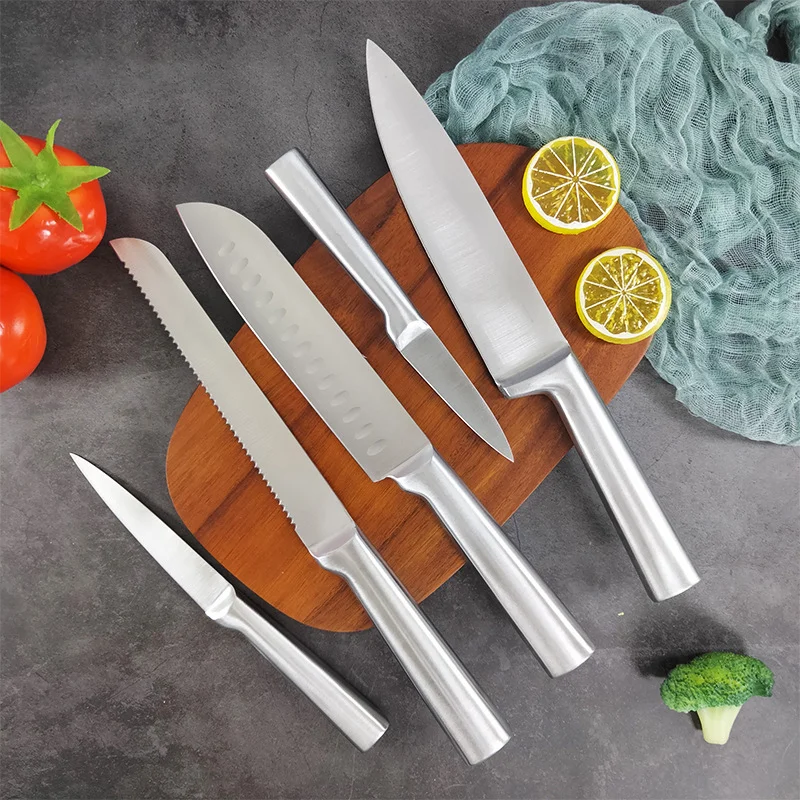 5 piece knife set, Seiko hollow handle stainless steel kitchen Chef's knife, home ladies' chopping/carving/slicing/paring knife
5 piece knife set, Seiko hollow handle stainless steel kitchen Chef's knife, home ladies' chopping/carving/slicing/paring knife
