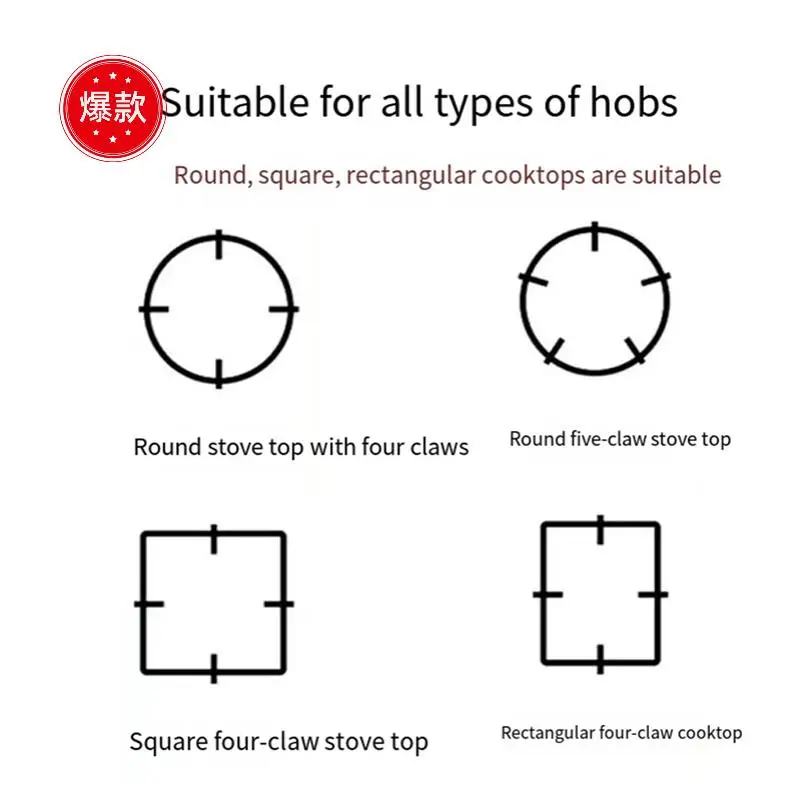 10Pcs/Set Gas Cooker Bracket Cooktop Shelf Bracket Gas Cooker Shelf Bracket Pot Holder Milk Pot Non-Slip Shelf Easy Install
10Pcs/Set Gas Cooker Bracket Cooktop Shelf Bracket Gas Cooker Shelf Bracket Pot Holder Milk Pot Non-Slip Shelf Easy Install