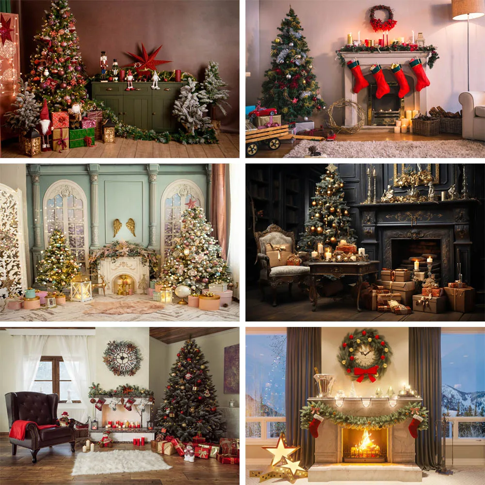 Indoor Christmas Family Portrait Backdrops Photography Props Winter Xmas Tree Fireplace Gift Kids Photo Background Decor Banner
Indoor Christmas Family Portrait Backdrops Photography Props Winter Xmas Tree Fireplace Gift Kids Photo Background Decor Banner