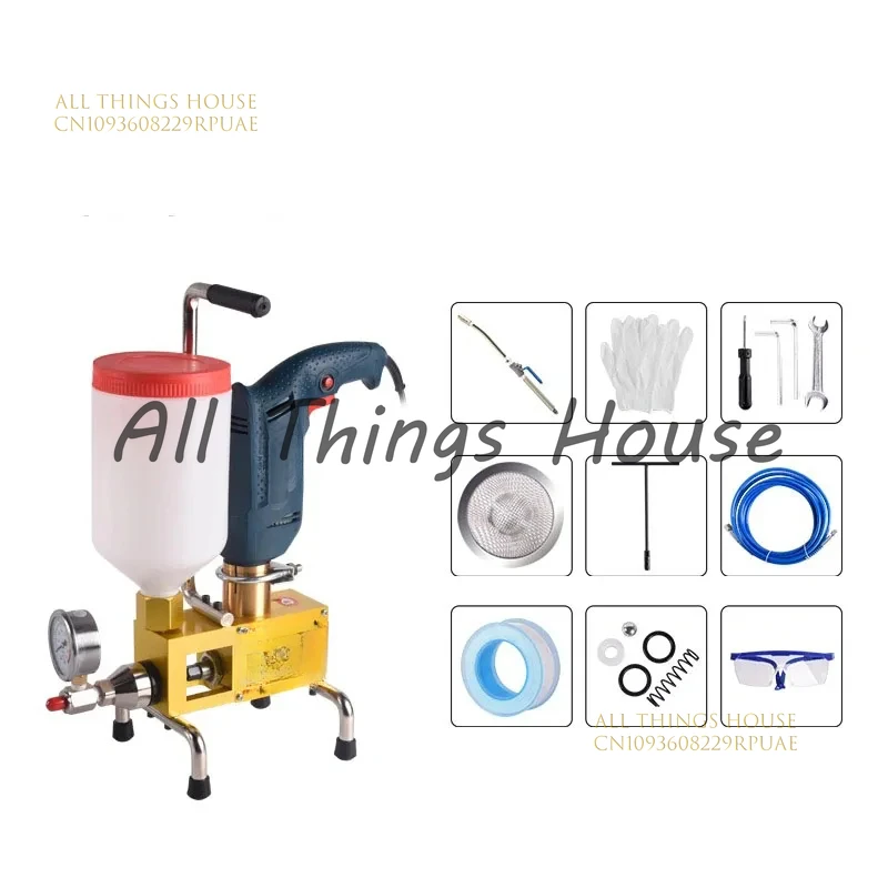 910W Epoxy injection pump Epoxy / Polyurethane foam Grouting Machine Steel Hose concrete repair crack 999 high quality grout 
910W Epoxy injection pump Epoxy / Polyurethane foam Grouting Machine Steel Hose concrete repair crack 999 high quality grout