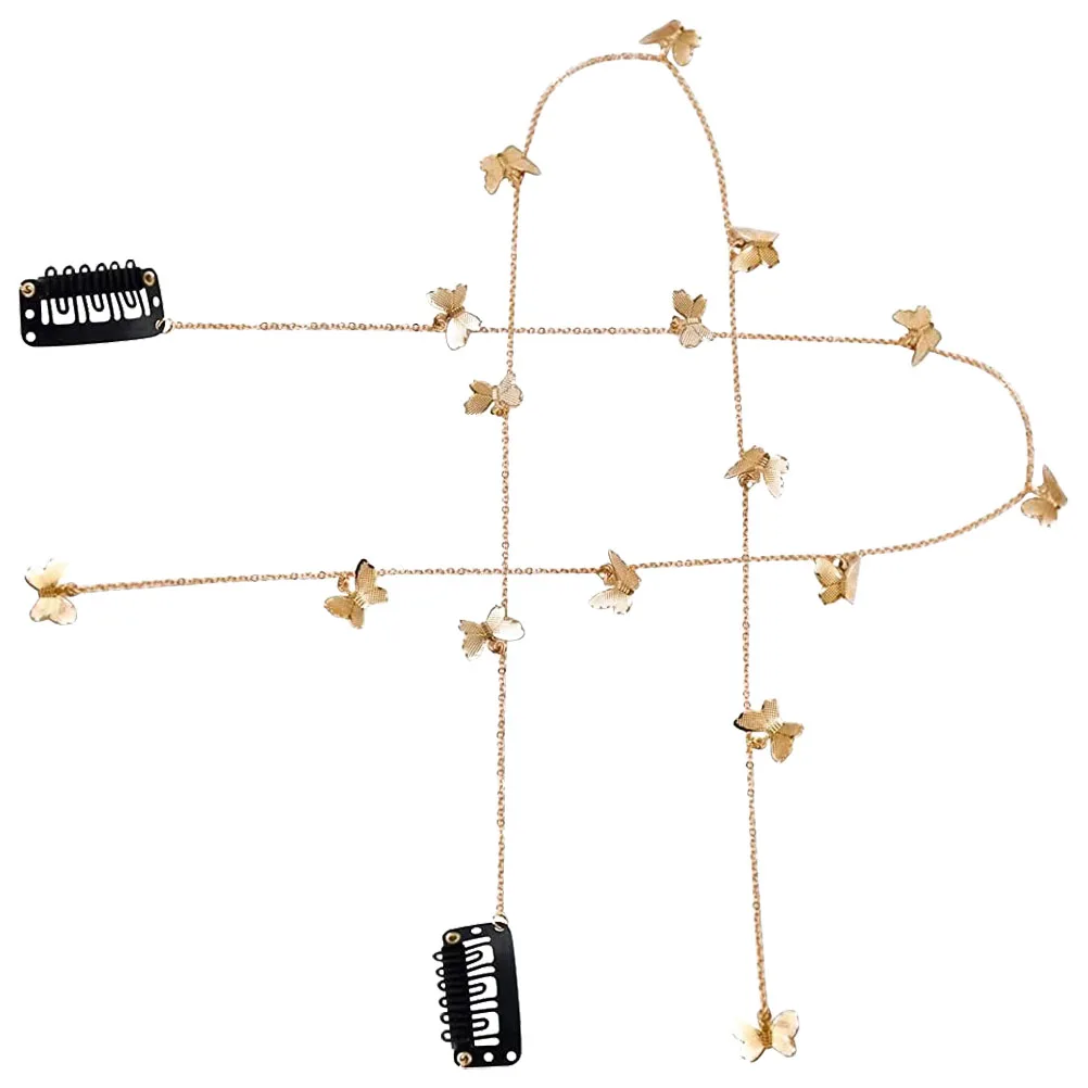2pcs Butterfly Design Hair Jewelry Metal Iron Adjustable Diy Hair Chains For Women Braiding Accessories Fashionable Hair Styling
2pcs Butterfly Design Hair Jewelry Metal Iron Adjustable Diy Hair Chains For Women Braiding Accessories Fashionable Hair Styling
