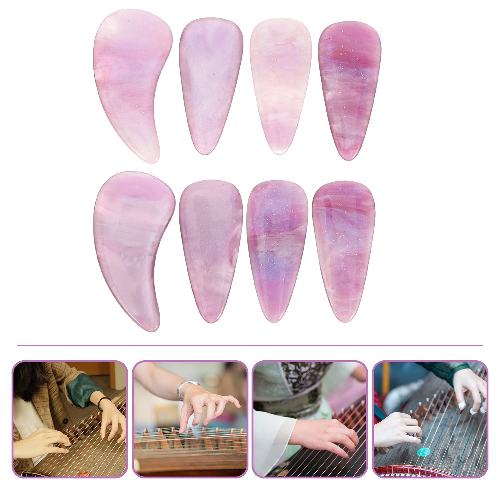8 Pcs Nail Pieces Fingertip Protection Covers Fake for Picks Guitar Performance Use Nails Protective Case Supplies
8 Pcs Nail Pieces Fingertip Protection Covers Fake for Picks Guitar Performance Use Nails Protective Case Supplies
