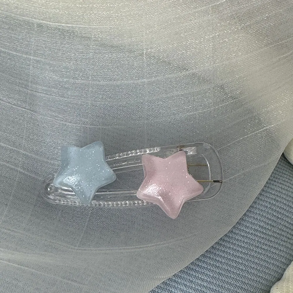 4pcs Star Hair Clips Cute Resin Accessories for Girls Sweet Fashionable Bangs Hairpins Tiny Decorative Barber Tools
4pcs Star Hair Clips Cute Resin Accessories for Girls Sweet Fashionable Bangs Hairpins Tiny Decorative Barber Tools