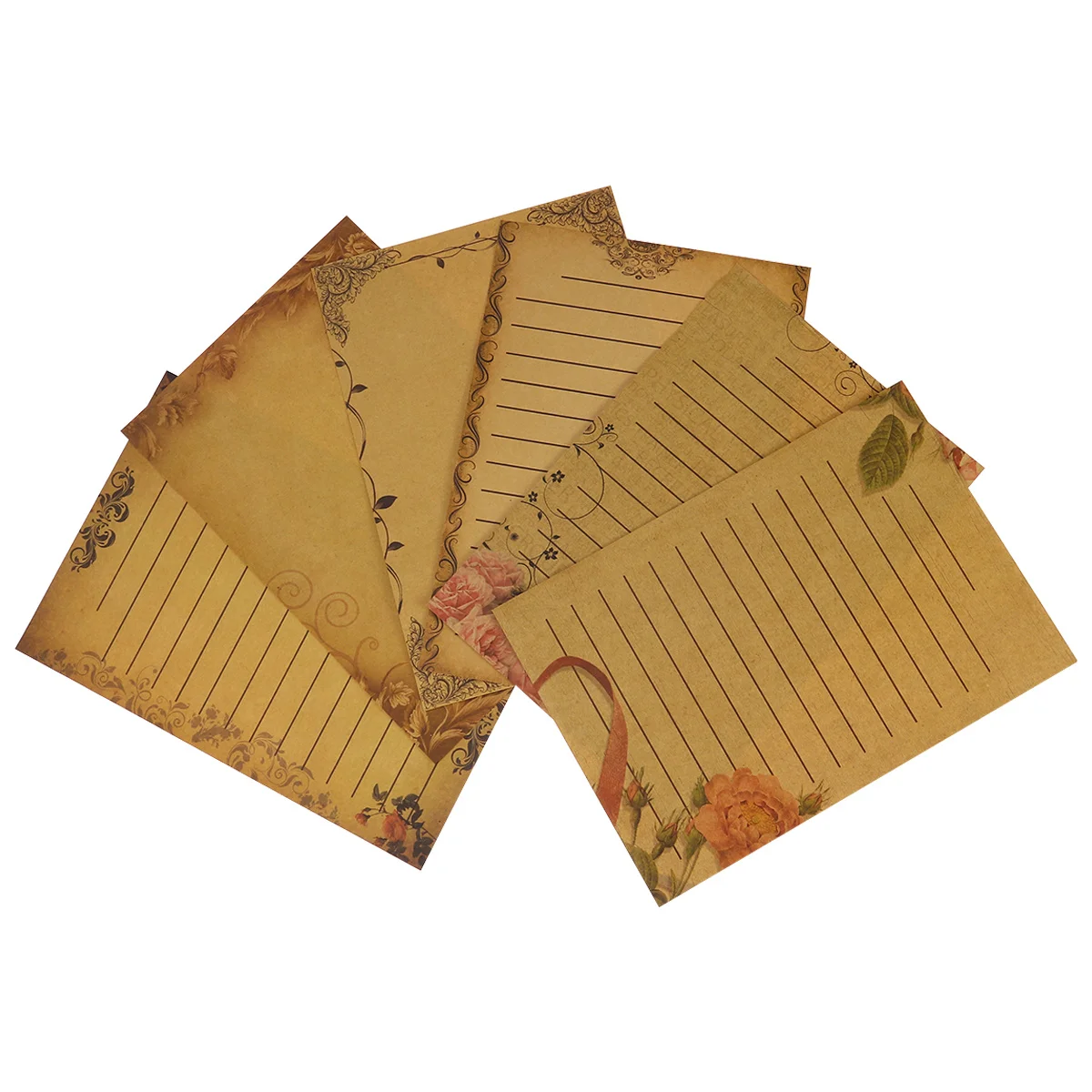6Sets Vintage Kraft Writing Paper Rose Lace Stationery Elegant Retro Designed Letter Writing Paper
6Sets Vintage Kraft Writing Paper Rose Lace Stationery Elegant Retro Designed Letter Writing Paper