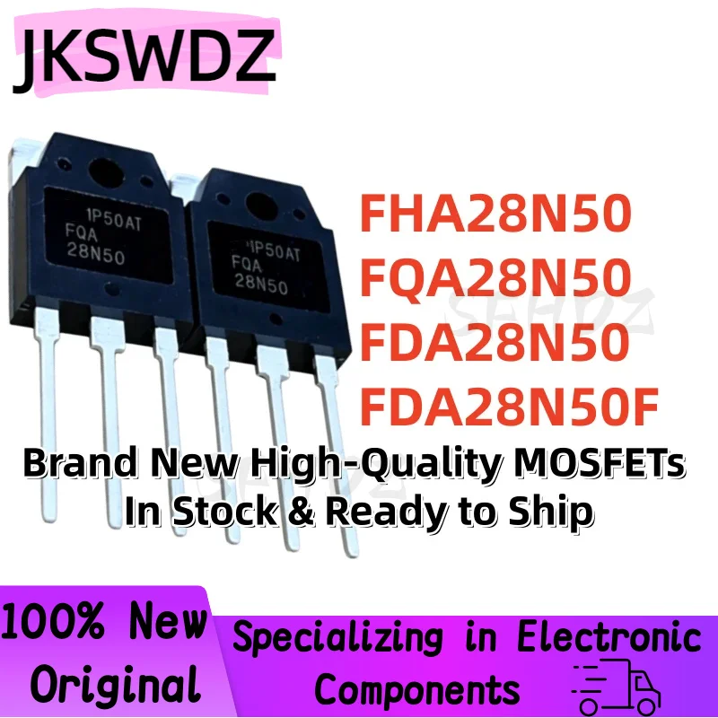 5PCS FHA28N50 FQA28N50 FDA28N50 FDA28N50F 28N50 TO-3P 28A 500V Brand New High-Quality MOSFETs In Stock Ready to Ship
5PCS FHA28N50 FQA28N50 FDA28N50 FDA28N50F 28N50 TO-3P 28A 500V Brand New High-Quality MOSFETs In Stock Ready to Ship