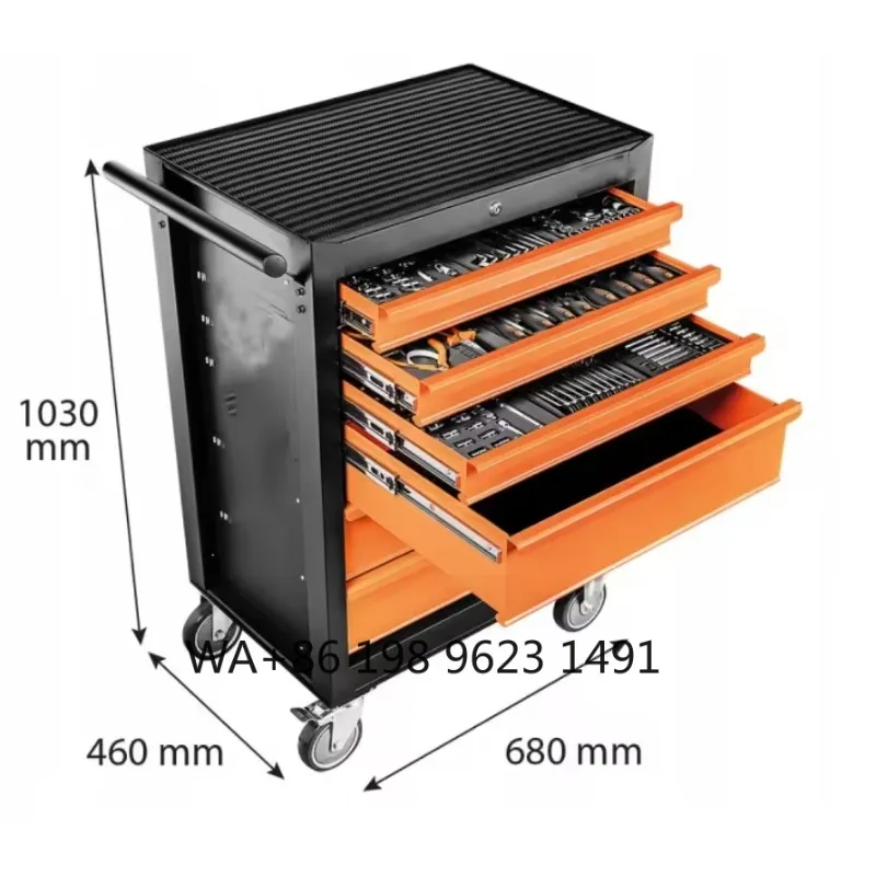 Heavy Duty 6 Drawers Tool Cabinet Tool Cart Complete Tool Set Storage Equipment for Garage Workshop Repair Shop & Industrial Use
Heavy Duty 6 Drawers Tool Cabinet Tool Cart Complete Tool Set Storage Equipment for Garage Workshop Repair Shop & Industrial Use