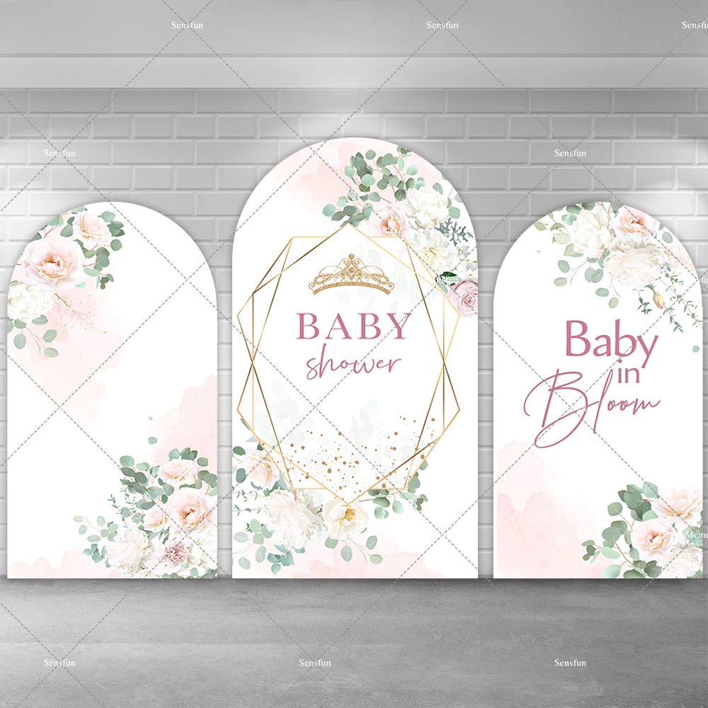 Girls Newborn Baby Shower Arch Backdrop Cover Flower Green Leaves Baby In Bloom Arched Wall Background
Girls Newborn Baby Shower Arch Backdrop Cover Flower Green Leaves Baby In Bloom Arched Wall Background