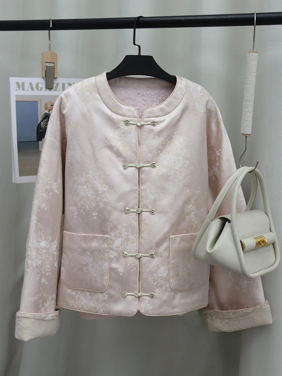 Thiened Chinese Sle Rabbit Velvet Lined Fur Collar Embroidered Jaet Traditional National Sle Women's Outerwear
Thiened Chinese Sle Rabbit Velvet Lined Fur Collar Embroidered Jaet Traditional National Sle Women's Outerwear