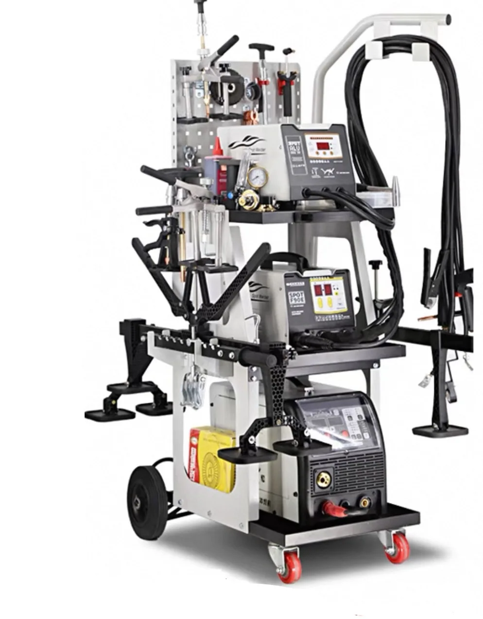 Aluminum Iron Dent Pulling and Welding Integrated Machine with Accessories and Tools for Car Body Collision Repair Dent Puller
Aluminum Iron Dent Pulling and Welding Integrated Machine with Accessories and Tools for Car Body Collision Repair Dent Puller