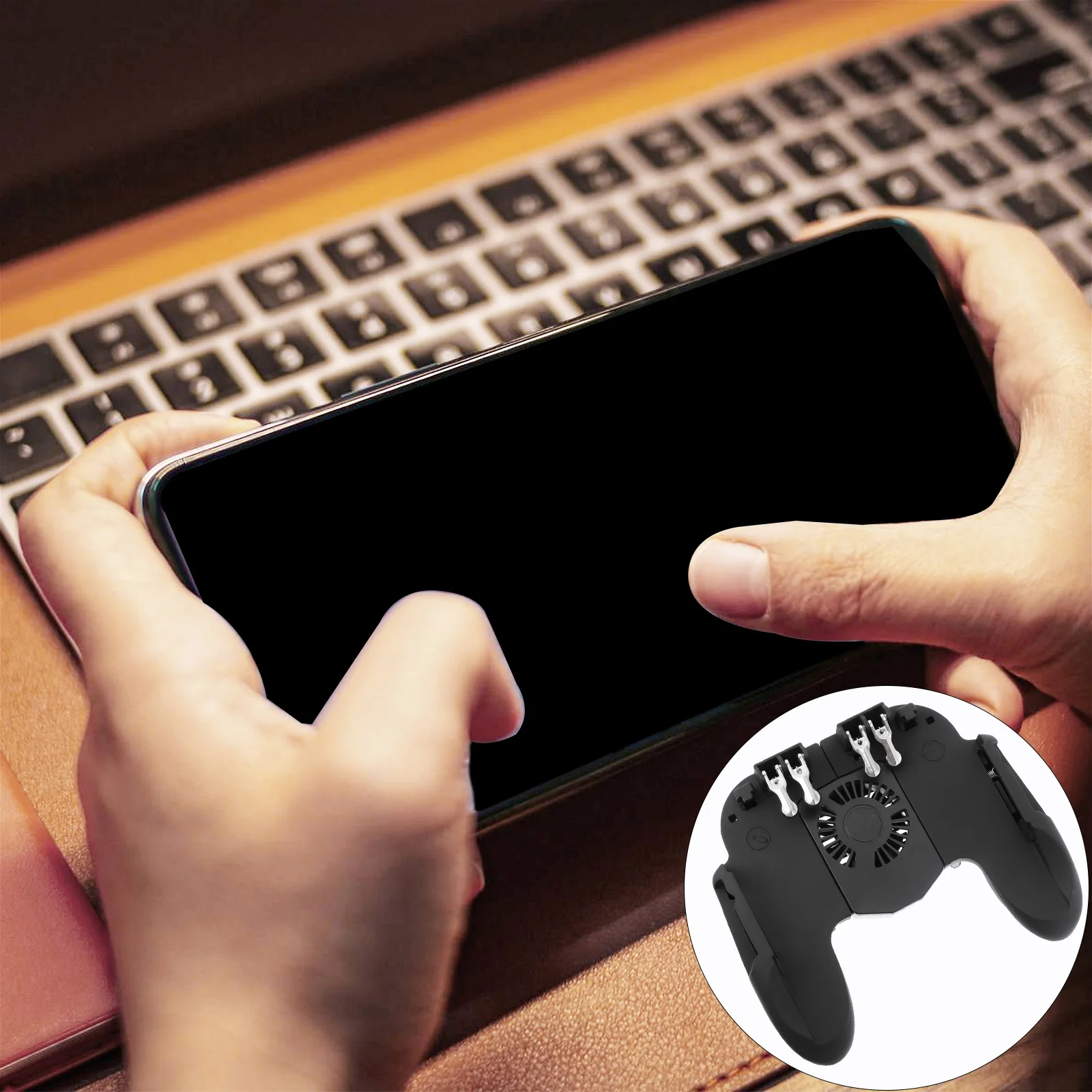 Mobile Game Controller 6-Finger Ergonomic Grip Anti-Slip Phone Game Assist Portable Handle Accessory
Mobile Game Controller 6-Finger Ergonomic Grip Anti-Slip Phone Game Assist Portable Handle Accessory