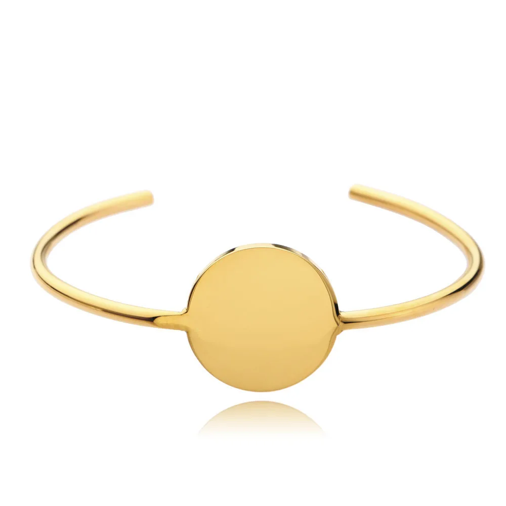 VAROLE Gold Color round Cuff Bracelet Simple Line Stainless Steel Bangle Fashion Accessory for Girls Trendy Pulseiras
VAROLE Gold Color round Cuff Bracelet Simple Line Stainless Steel Bangle Fashion Accessory for Girls Trendy Pulseiras