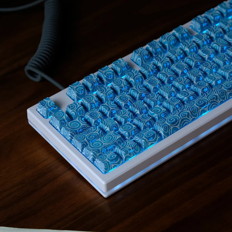 Колпачки для ключей Blue Vortex, колпачки для клавиш с боковой резьбой, прозрачные колпачки для клавиш с вишневым профилем PBT, адаптер, колпачки для механической клавиатуры 68/75/87/96/98
Колпачки для ключей Blue Vortex, колпачки для клавиш с боковой резьбой, прозрачные колпачки для клавиш с вишневым профилем PBT, адаптер, колпачки для механической клавиатуры 68/75/87/96/98