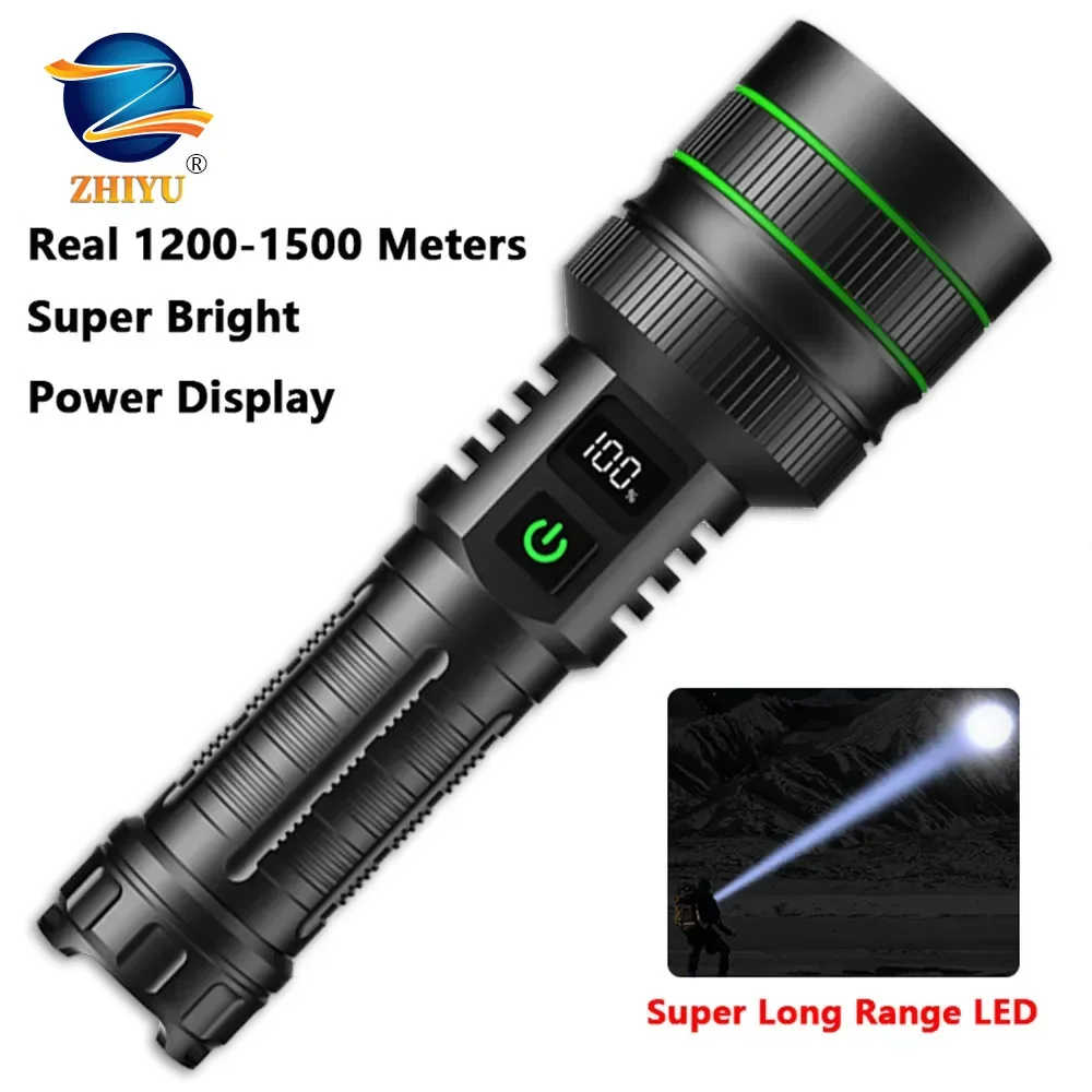 Super Long Range Tactical Torch High Power LED Flashlight USB Rechargeable Strong Light Lamp Outdoor Portable Lantern Waterproof
Super Long Range Tactical Torch High Power LED Flashlight USB Rechargeable Strong Light Lamp Outdoor Portable Lantern Waterproof