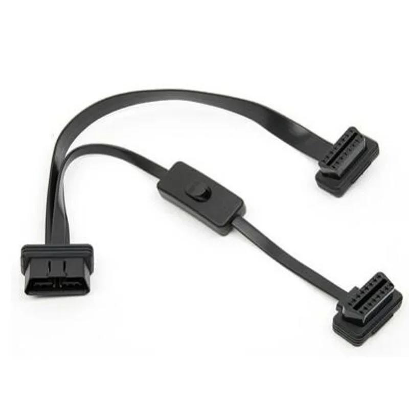 OBD 2 Splitter Extension 1 to 2 with Switch Y Cable Male two Port To Female ELM327 Auto Diagnostic Scanner Tool
OBD 2 Splitter Extension 1 to 2 with Switch Y Cable Male two Port To Female ELM327 Auto Diagnostic Scanner Tool