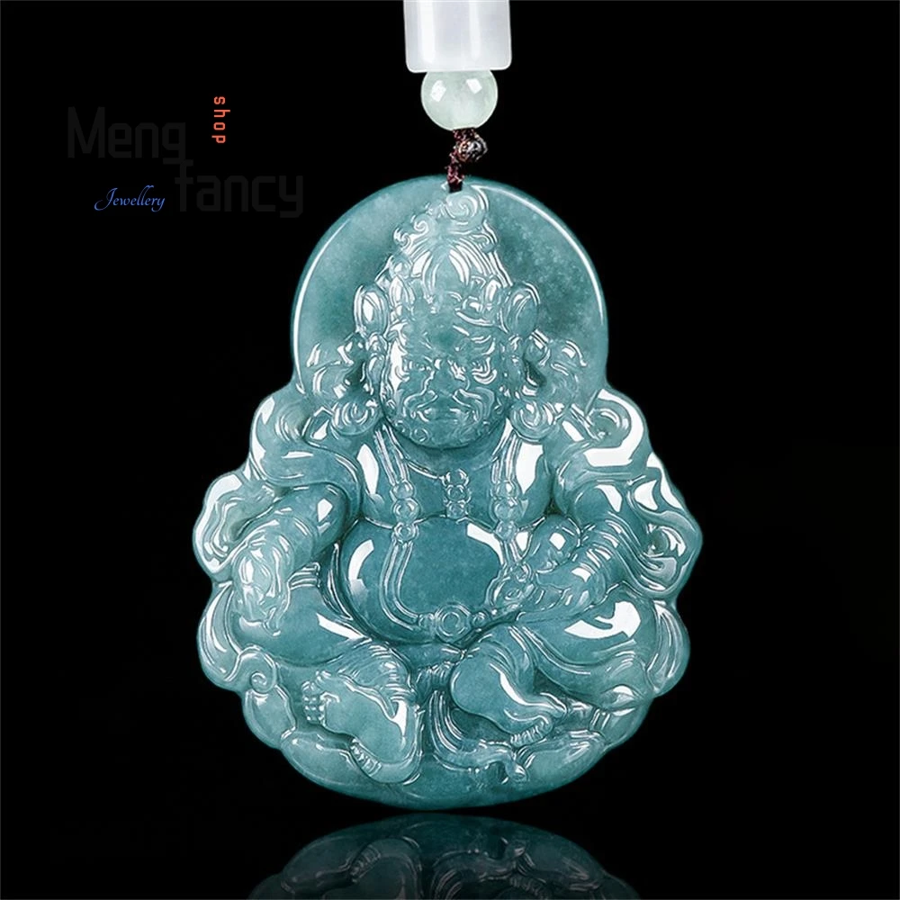 Natural A-goods Jadeite Blue Water Yellow God Of Fortune Icy Jade Pendant High-grade Exquisite Mascots Luxury Quality Jewelry
Natural A-goods Jadeite Blue Water Yellow God Of Fortune Icy Jade Pendant High-grade Exquisite Mascots Luxury Quality Jewelry