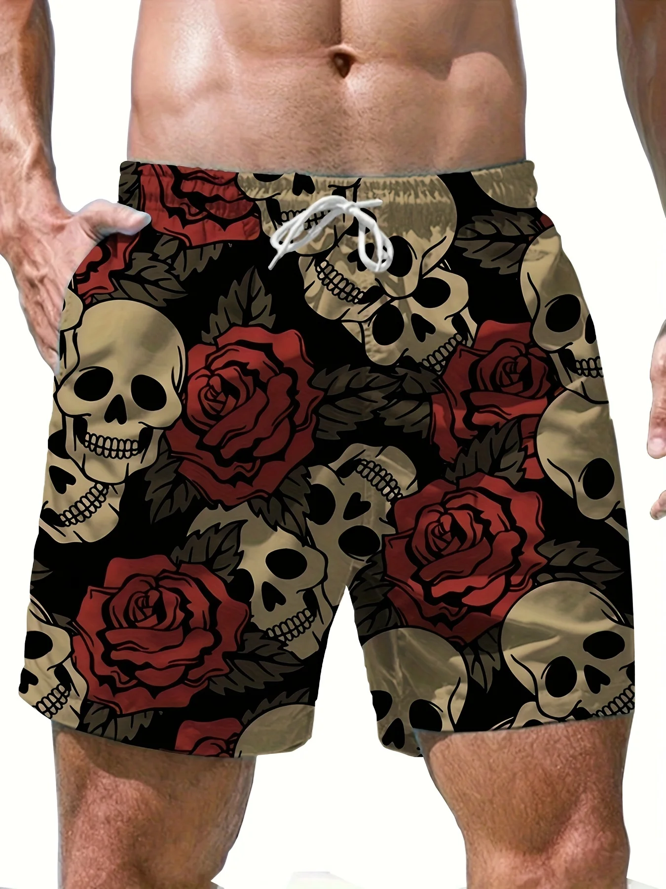 Men's 3D Print Rose Skull Design Beach Shorts Casual Quick Dry Swimwear Comfortable Breathable Outdoor Clothing
Men's 3D Print Rose Skull Design Beach Shorts Casual Quick Dry Swimwear Comfortable Breathable Outdoor Clothing