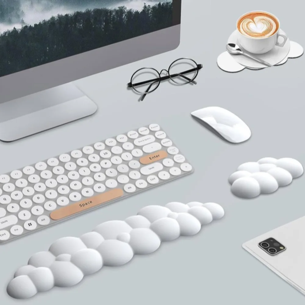 Keyboard Cloud Wrist Rest with Soft Leather Memory Foam Wrist Support/Cushion for Easy Typing and Pain Relief Rest for office
Keyboard Cloud Wrist Rest with Soft Leather Memory Foam Wrist Support/Cushion for Easy Typing and Pain Relief Rest for office
