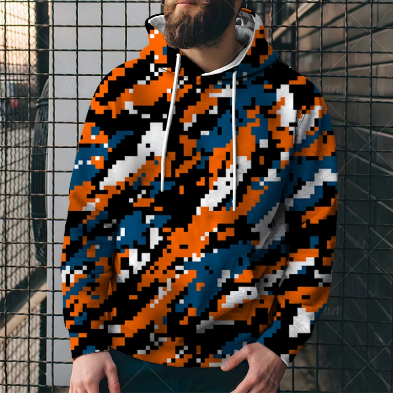 Men's Hoodies Autumn Fashion Casual 3D Camouflage Print Long Sleeve Tracksuit Retro Pullover Sportswear Outdoor Coat With Hat
Men's Hoodies Autumn Fashion Casual 3D Camouflage Print Long Sleeve Tracksuit Retro Pullover Sportswear Outdoor Coat With Hat