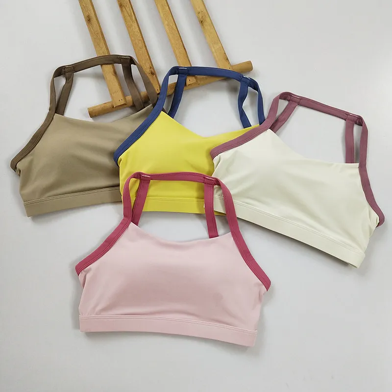 Women's Color Block Halter Sports Bra - Fixed Cup Shockproof, Buttery Soft Open Back Yoga Gym Fitness Top
Women's Color Block Halter Sports Bra - Fixed Cup Shockproof, Buttery Soft Open Back Yoga Gym Fitness Top