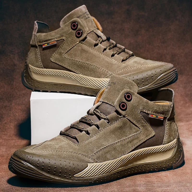 High-top Boots, Men's Shoes, Fashionable Motorcycle Men's Shoes, Spring and Autumn Men's Sports Shoes, Lace-up Casual Shoes
High-top Boots, Men's Shoes, Fashionable Motorcycle Men's Shoes, Spring and Autumn Men's Sports Shoes, Lace-up Casual Shoes