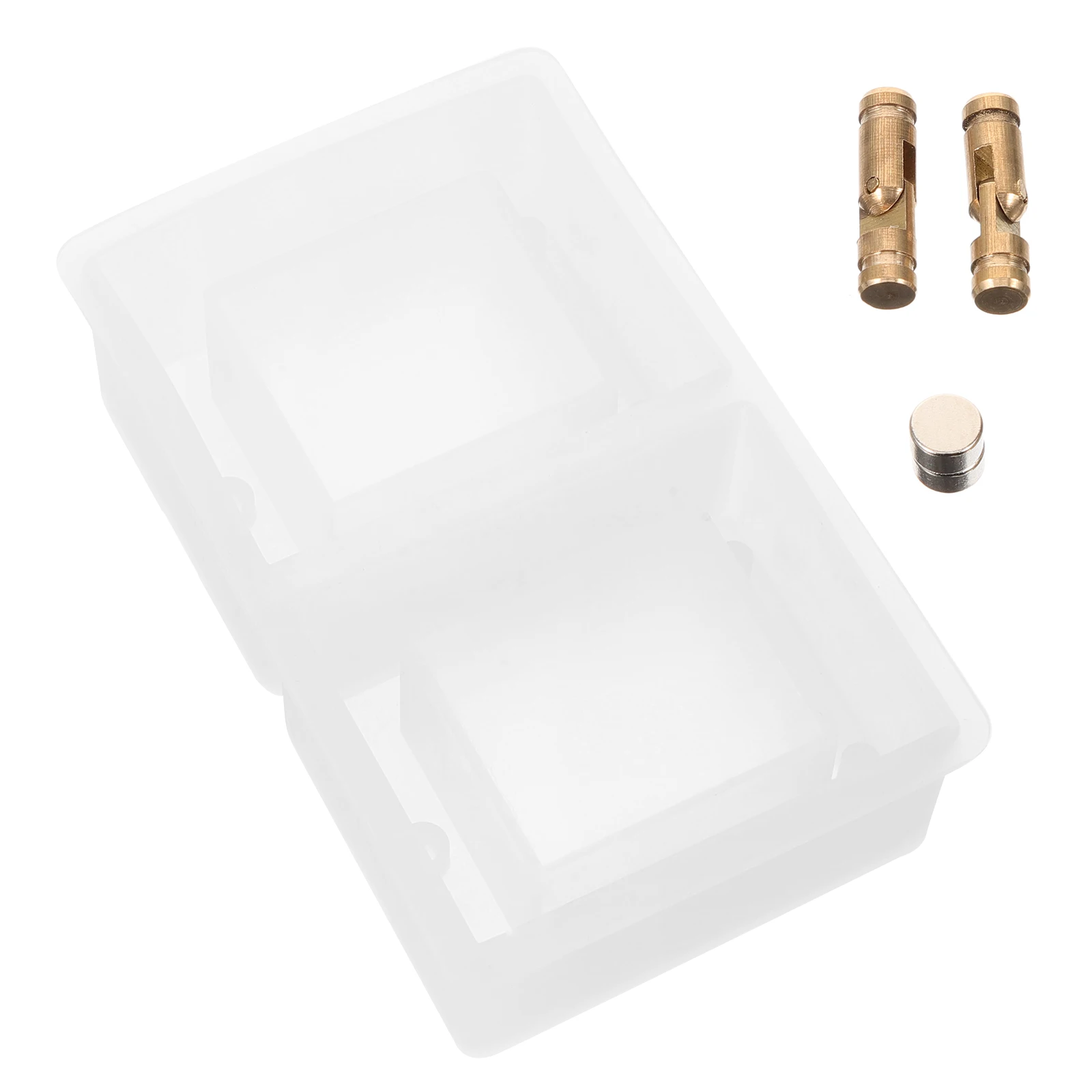 1 Set Of Diy Rectangular Epoxy Casting For Rings Jewelry Organizer Durable Reusable Minimalist Design Brass Hinges Crafting Tool
1 Set Of Diy Rectangular Epoxy Casting For Rings Jewelry Organizer Durable Reusable Minimalist Design Brass Hinges Crafting Tool