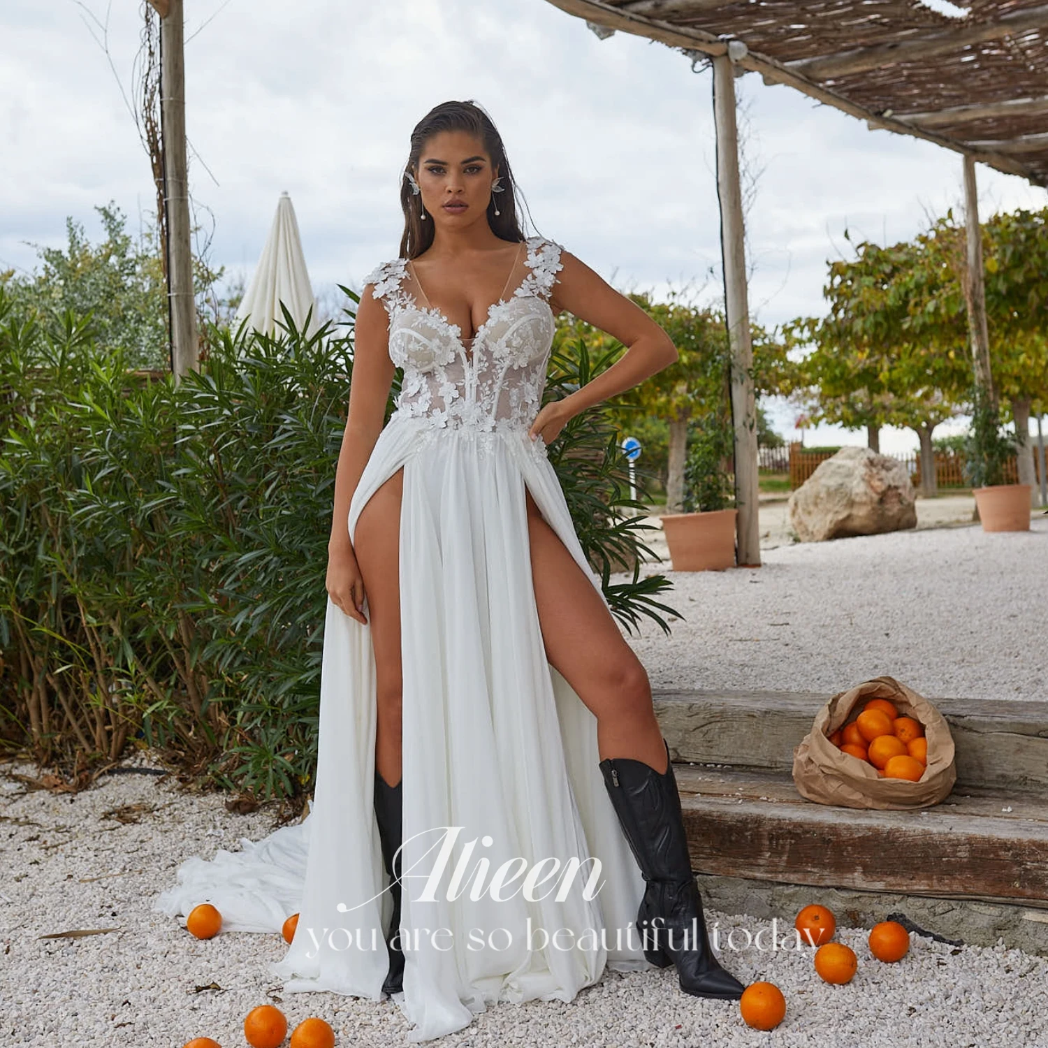 Aileen Beach Wedding Dress Elegant Women's Dresses for Wedding Party Dresses and Events Sexy Slit Woman's Evening Dress Es 2023
Aileen Beach Wedding Dress Elegant Women's Dresses for Wedding Party Dresses and Events Sexy Slit Woman's Evening Dress Es 2023