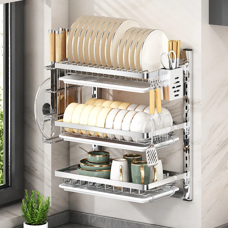 Stainless Steel Dish Dryer Station | Built-in Cutting Board, Expandable Lid Rack & Utensil Holder for Small Kitchen
Stainless Steel Dish Dryer Station | Built-in Cutting Board, Expandable Lid Rack & Utensil Holder for Small Kitchen