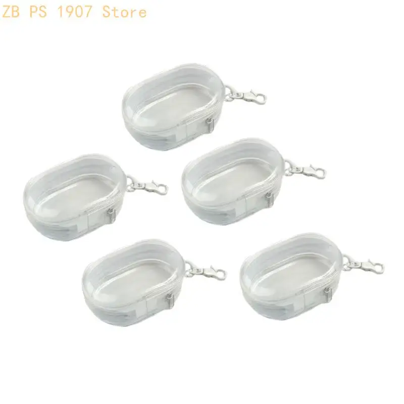 5 Pcs Headphone Storage Bag Clear Bag with Keychains Small Change Purse 55KA
5 Pcs Headphone Storage Bag Clear Bag with Keychains Small Change Purse 55KA