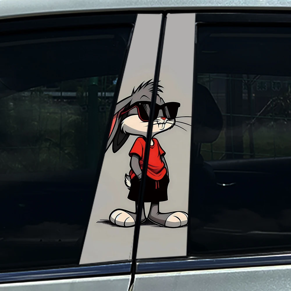 2PCS Cool Rabbit Car Window Pillar Sticker Split B-pillar Decal Waterproof PVC Street Style Auto Styling Vehicle Decoration
2PCS Cool Rabbit Car Window Pillar Sticker Split B-pillar Decal Waterproof PVC Street Style Auto Styling Vehicle Decoration