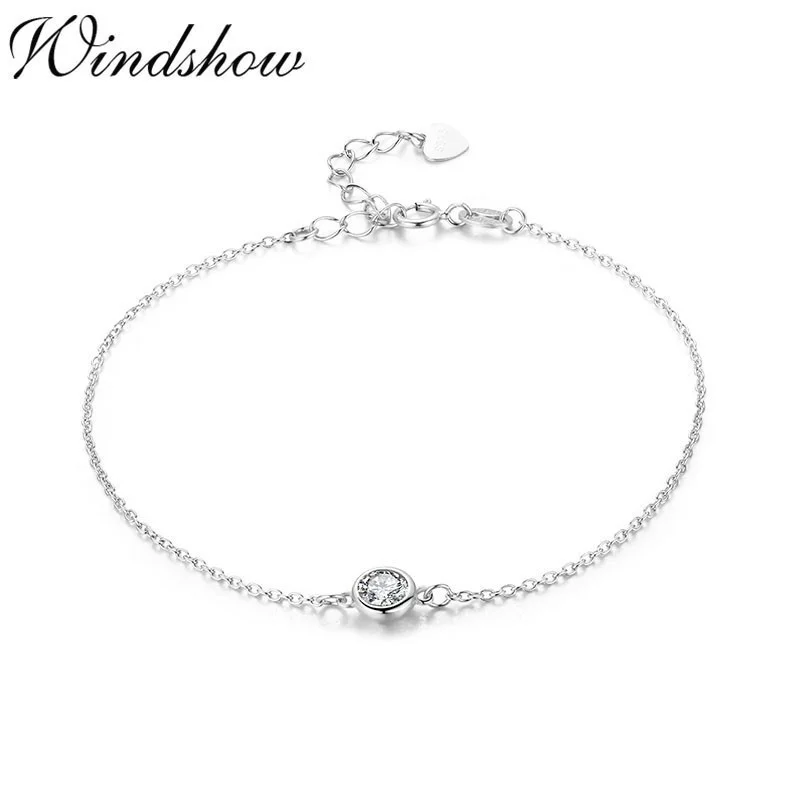 Cute 925 Sterling Silver Chain Round CZ Stone Charm Bracelet For Women Girls Jewelry Armbanden Voor Vrouwen Bracciali Brazaletes
Cute 925 Sterling Silver Chain Round CZ Stone Charm Bracelet For Women Girls Jewelry Armbanden Voor Vrouwen Bracciali Brazaletes