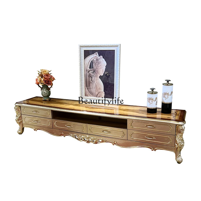 French solid wood TV cabinet, European luxury carved classical living room background solid wood living room cabinet furniture
French solid wood TV cabinet, European luxury carved classical living room background solid wood living room cabinet furniture