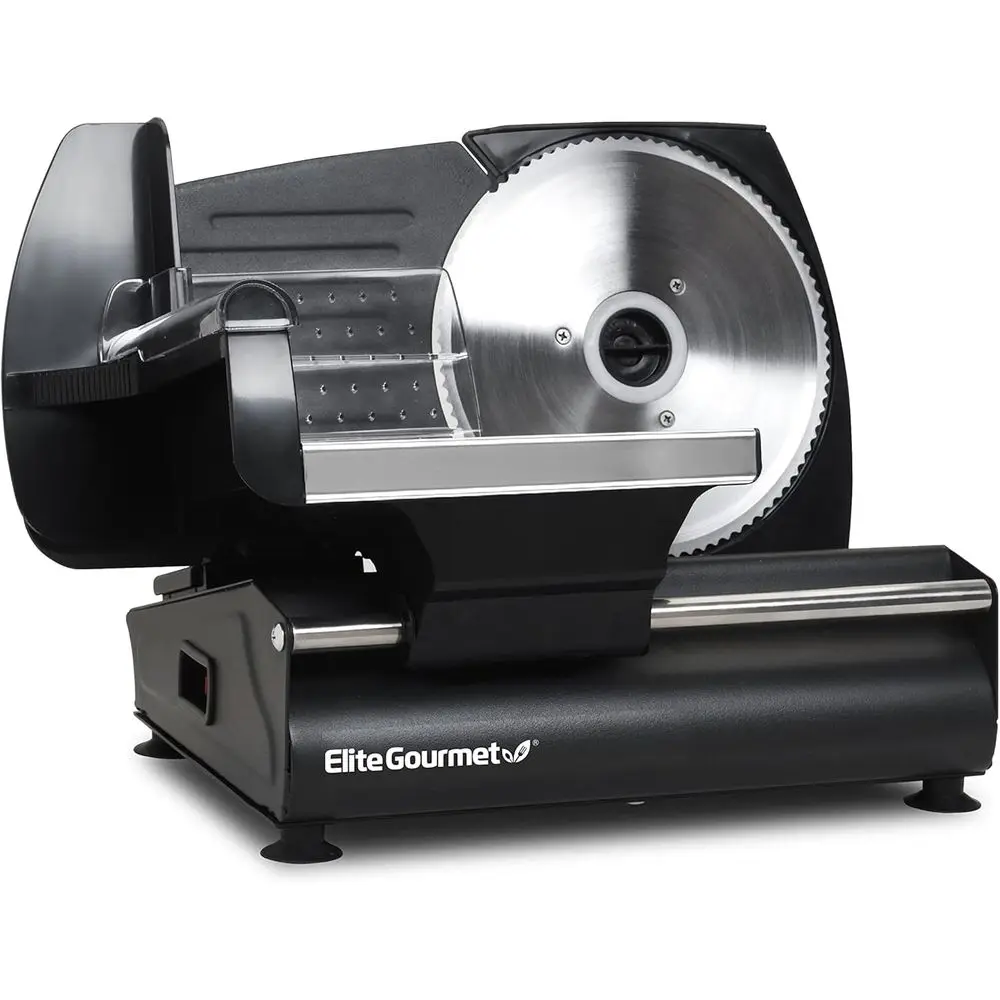 7.5 Adjustable Thickness Electric Food Slicer with Removable Stainless Steel Blade for Cold Cuts, Cheese, Vegetables, and Bread
7.5 Adjustable Thickness Electric Food Slicer with Removable Stainless Steel Blade for Cold Cuts, Cheese, Vegetables, and Bread