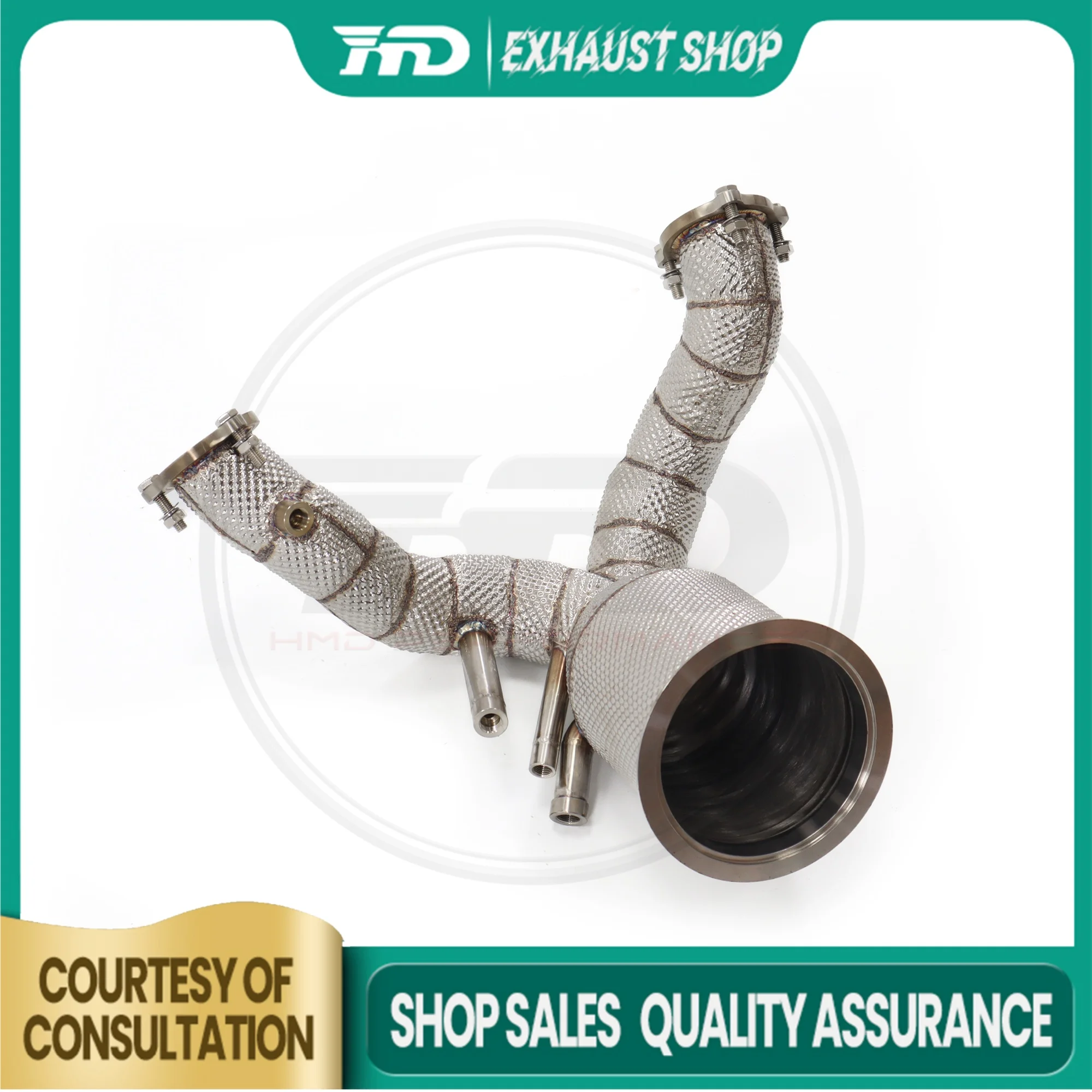 Customizable Downpipe For Audi Q7 Q8 3.0T Stainless Steel Heat Shield Exhaust System High Performance Exhaust Pipe HMD
Customizable Downpipe For Audi Q7 Q8 3.0T Stainless Steel Heat Shield Exhaust System High Performance Exhaust Pipe HMD