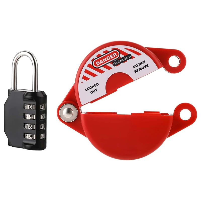 PORK-Gate Valve Lockout Device With Coded Lock, Suited For 1 To 2-1/2 In Gate Valve Handles Water Valve Lockout Device Gas
PORK-Gate Valve Lockout Device With Coded Lock, Suited For 1 To 2-1/2 In Gate Valve Handles Water Valve Lockout Device Gas