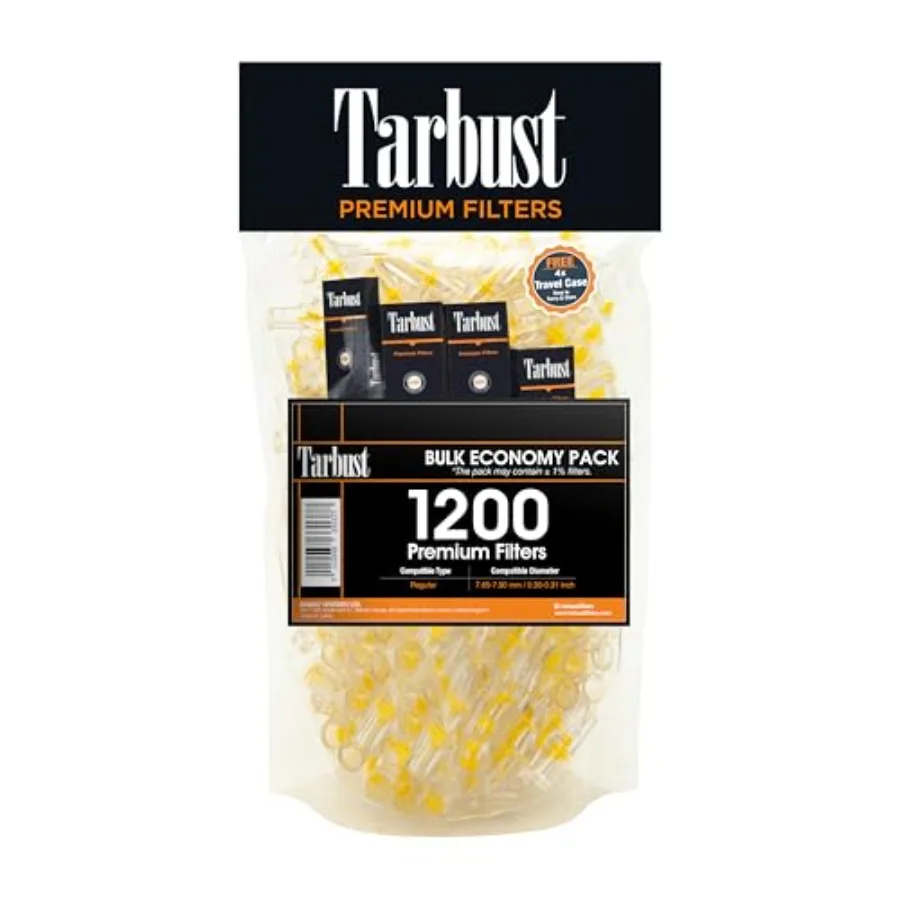 Tarbust 1 Cigarette Filters that Remove Tar and Chemicals, Reusable Filter Tips, Tar Blockers, Smart Filters for Cigarettes Tip
Tarbust 1 Cigarette Filters that Remove Tar and Chemicals, Reusable Filter Tips, Tar Blockers, Smart Filters for Cigarettes Tip