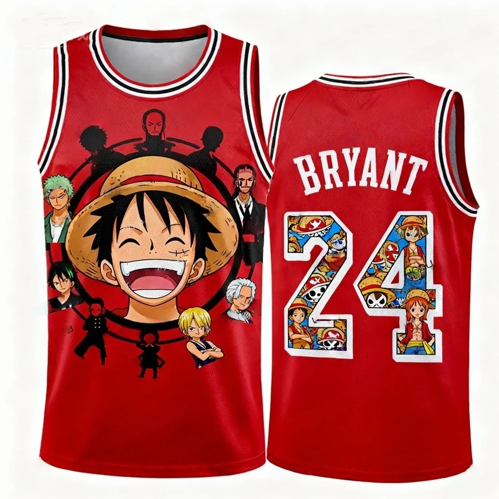 One Piece Luffy Men's Theme Anime Exhibition Special 3D Printed Casual Sports Children's Basketball Round Neck Tank Top T-shirt
One Piece Luffy Men's Theme Anime Exhibition Special 3D Printed Casual Sports Children's Basketball Round Neck Tank Top T-shirt
