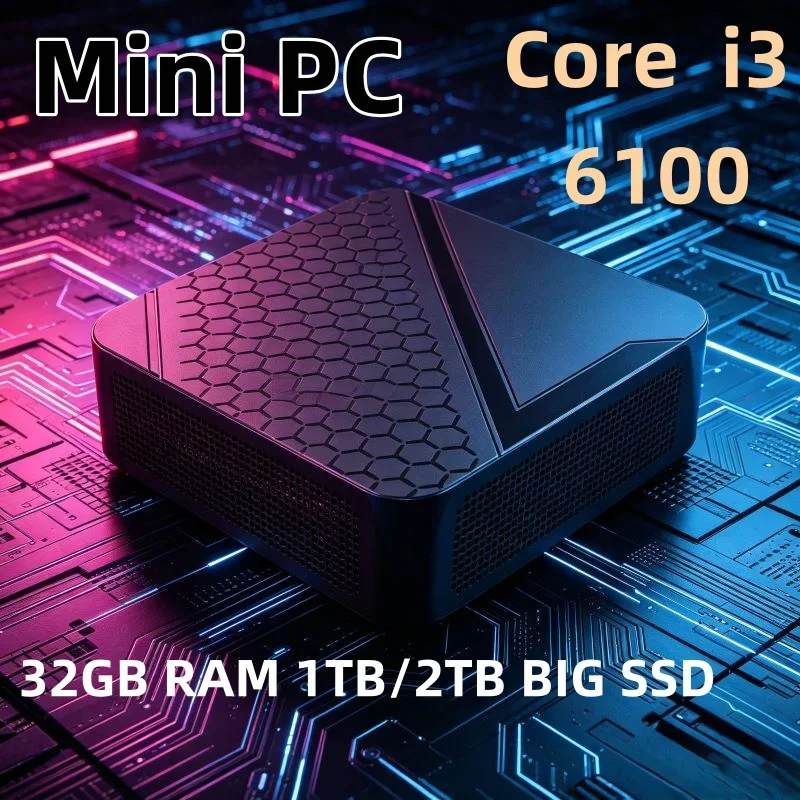 Portable Core I3 6100 Mini Office Host, WiFi 6 BT5.2 Dual Gigabit LAN, Triple 4K Multi Screen Compact Device for Office Work
Portable Core I3 6100 Mini Office Host, WiFi 6 BT5.2 Dual Gigabit LAN, Triple 4K Multi Screen Compact Device for Office Work
