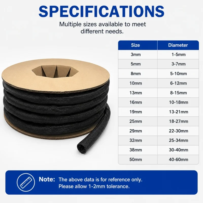 Expandable Cable Sleeve PET Self-Closing Braided Flexible Loom Auto Line Management Wire Wrap Tube Split Pipe for Cable Protecti
Expandable Cable Sleeve PET Self-Closing Braided Flexible Loom Auto Line Management Wire Wrap Tube Split Pipe for Cable Protecti