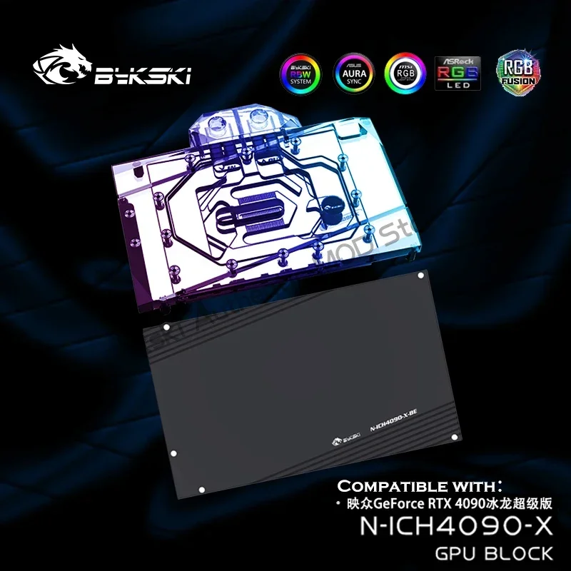 Bykski N-ICH4090-X,4090 Series GPU Water Cooling Block For Inno3D GeForce RTX 4090 Ice Dragon Super Edition,VGA Liquid Cooler
Bykski N-ICH4090-X,4090 Series GPU Water Cooling Block For Inno3D GeForce RTX 4090 Ice Dragon Super Edition,VGA Liquid Cooler